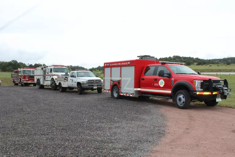 Trucks in a Line